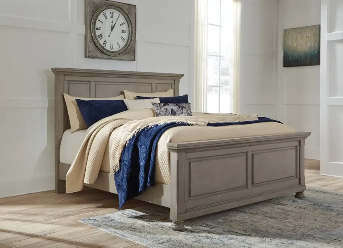 Signature Design by AshleyÂ® Lettner 4-Piece Light Gray Queen Bedroom Set