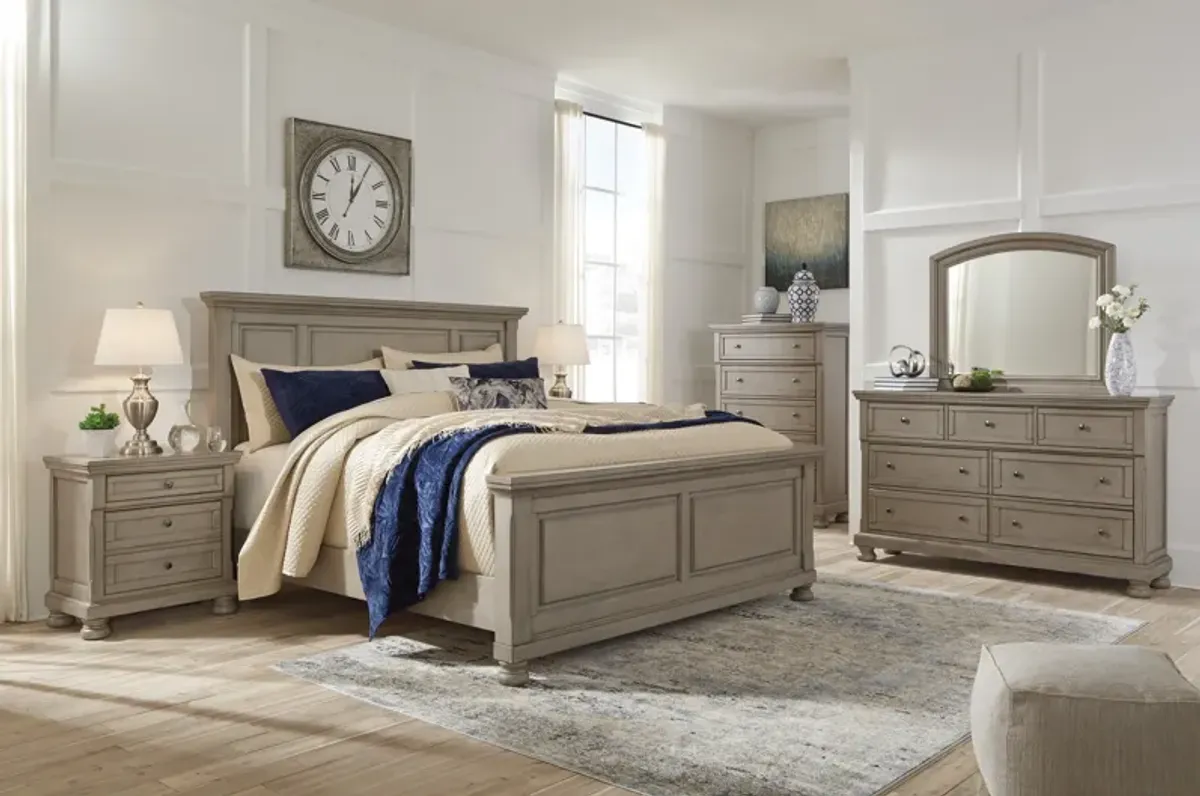 Signature Design by AshleyÂ® Lettner 4-Piece Light Gray Queen Bedroom Set