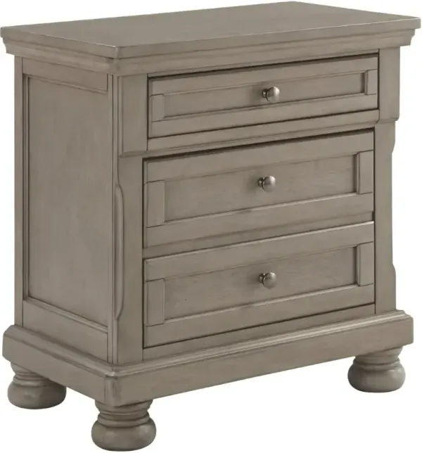 Signature Design by AshleyÂ® Lettner Light Gray Nightstand