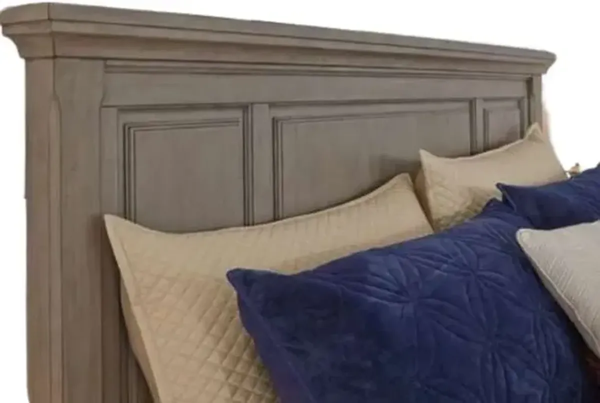 Signature Design by AshleyÂ® Lettner Light Gray Queen Panel Bed