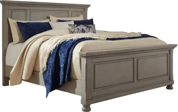 Signature Design by AshleyÂ® Lettner Light Gray Queen Panel Bed