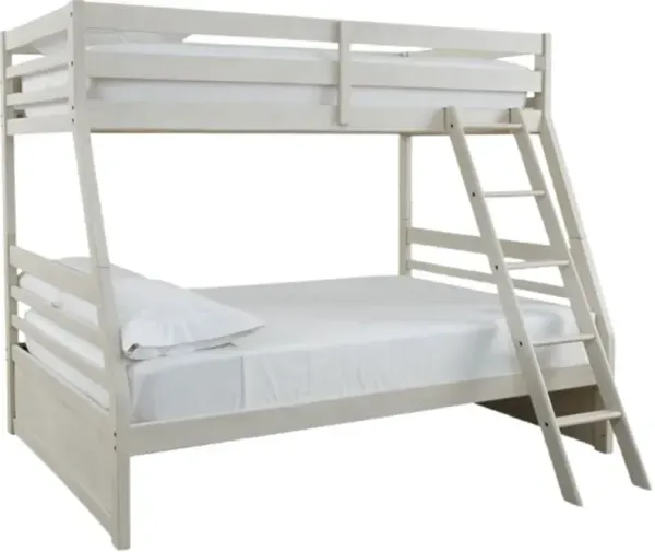 Signature Design by AshleyÂ® Robbinsdale Antique White Youth Twin/Full Bunk Bed