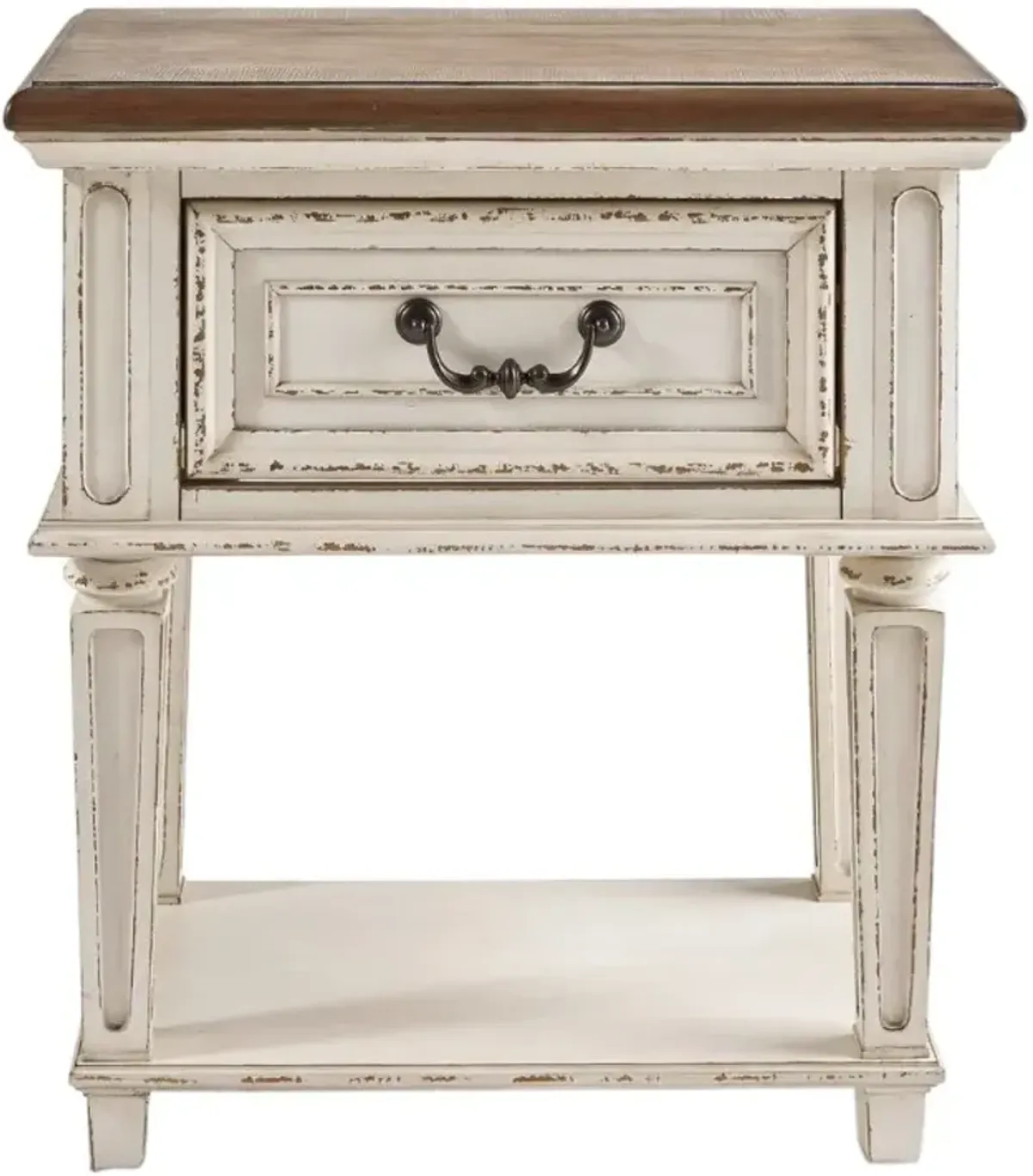 Signature Design by AshleyÂ® Realyn Antique Two-Tone Nightstand