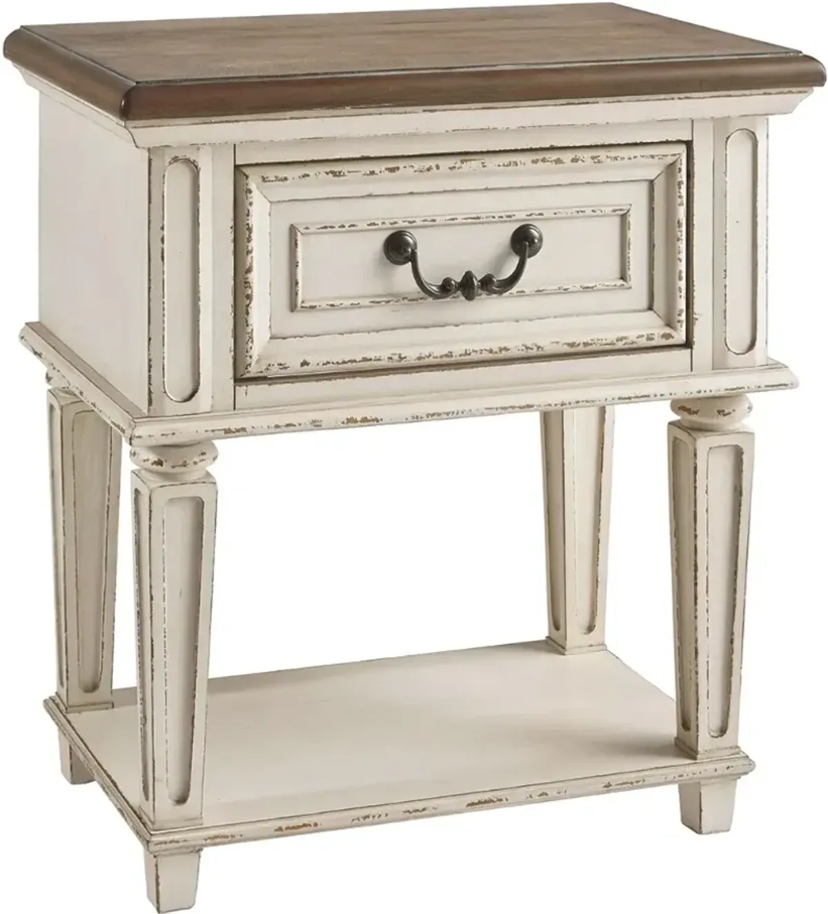 Signature Design by AshleyÂ® Realyn Antique Two-Tone Nightstand