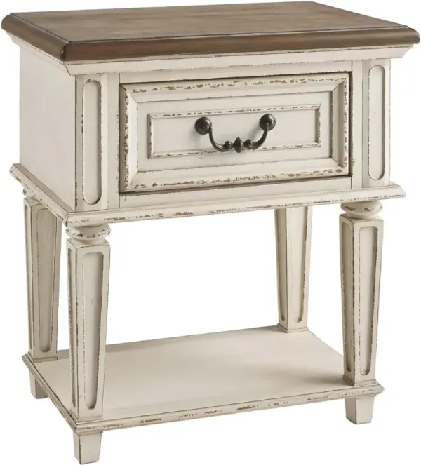 Signature Design by AshleyÂ® Realyn Antique Two-Tone Nightstand