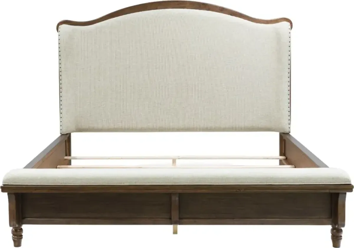 BenchcraftÂ® Sturlayne Brown King Upholstered Panel Bed