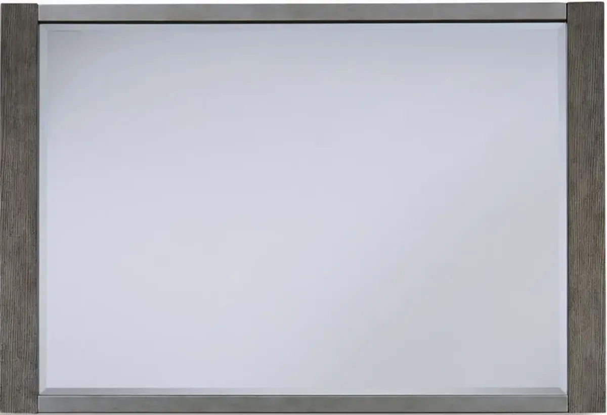 BenchcraftÂ® Anibecca Weathered Gray Bedroom Mirror