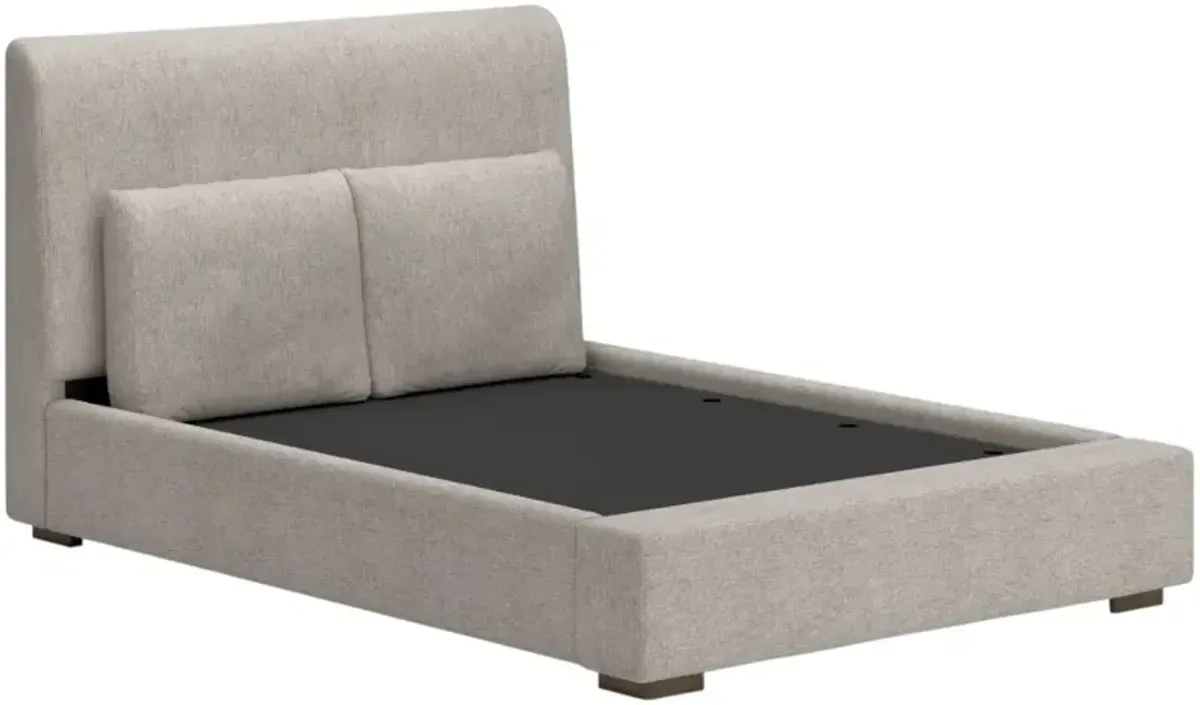 Signature Design by AshleyÂ® Cabalynn Light Brown Queen Upholstered Panel Bed