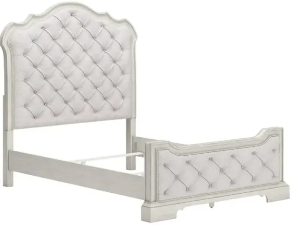 Signature Design by AshleyÂ® Arlendyne Antique White Queen Upholstered Panel Bed