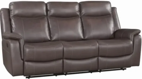 Behold Home Highland Graphite Manual Reclining Sofa