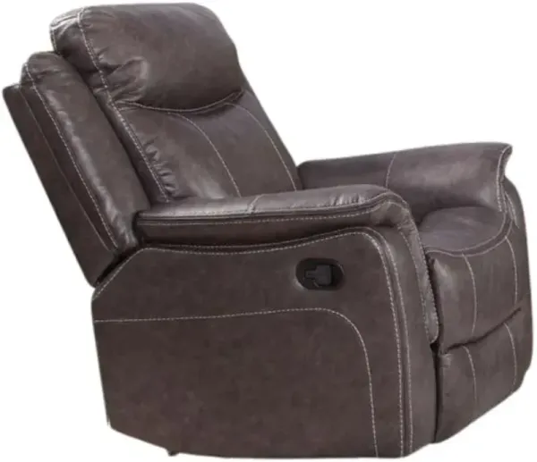 Behold Home Highland Graphite Manual Rocker Recliner