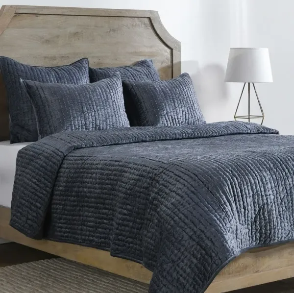 Classic Home Bari 4-Piece Sea Fog Velvet King Sheet Set