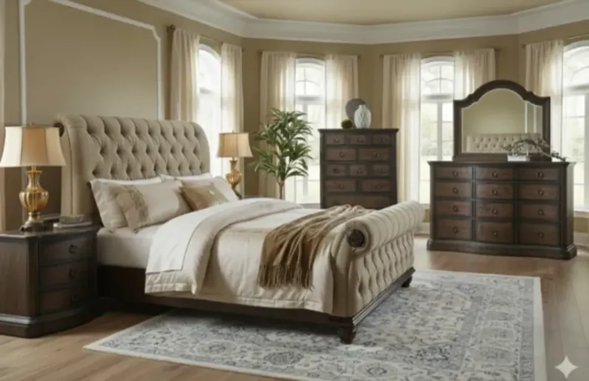 Avalon Furniture English Oak 12-Drawer Dresser