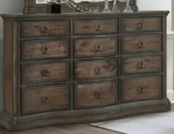 Avalon Furniture English Oak 12-Drawer Dresser
