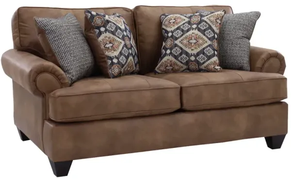 Behold Home Carleigh Camel Loveseat