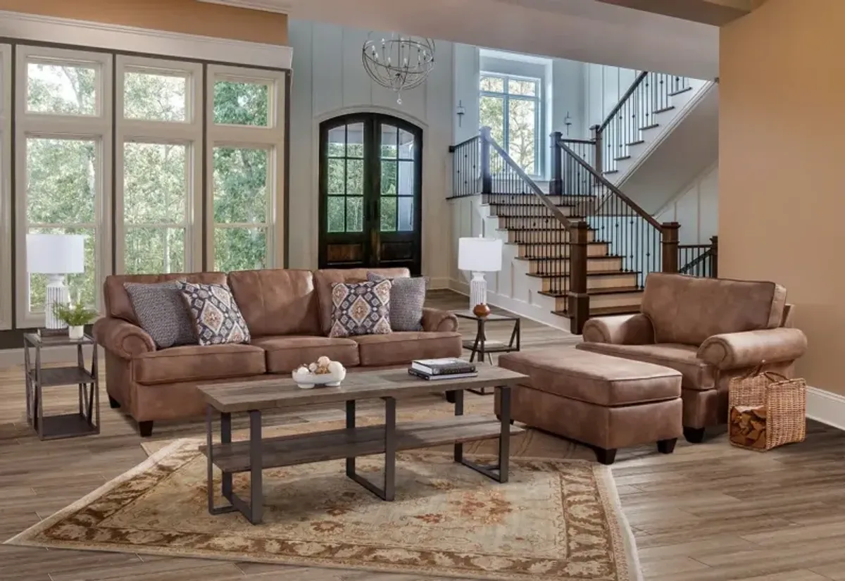 Behold Home Carleigh Camel Sofa