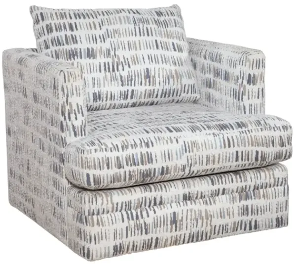 Behold Home Scout Gray/White Swivel Chair