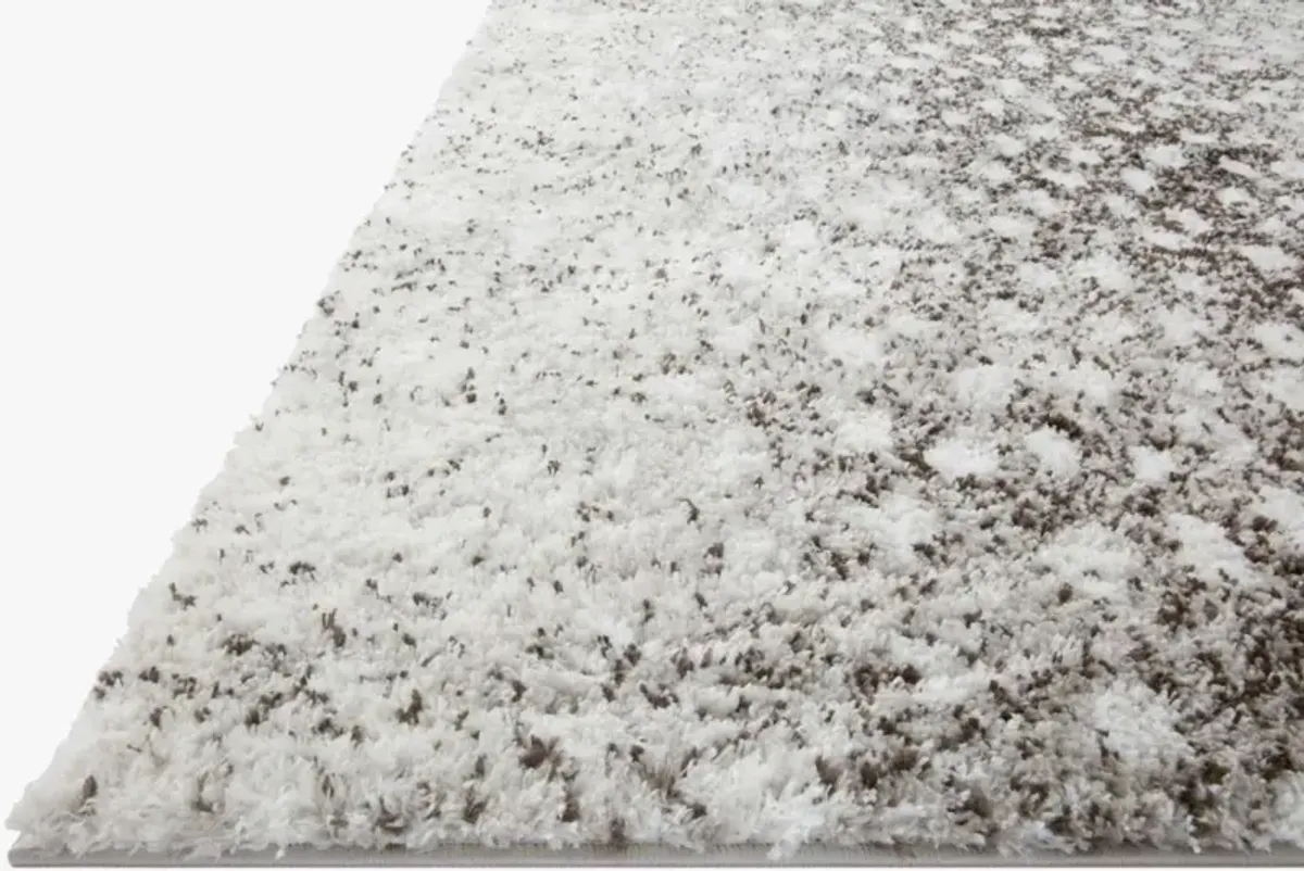 Loloi II Bliss Shag Grey/White 8'x10' Area Rug