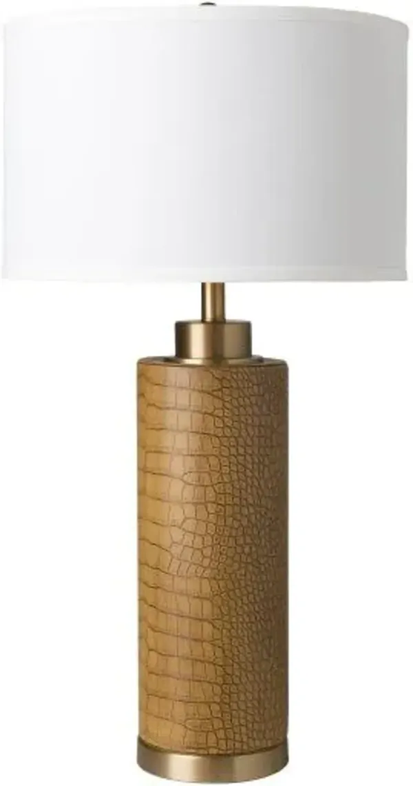 Surya Buchanan Tan Table Lamp