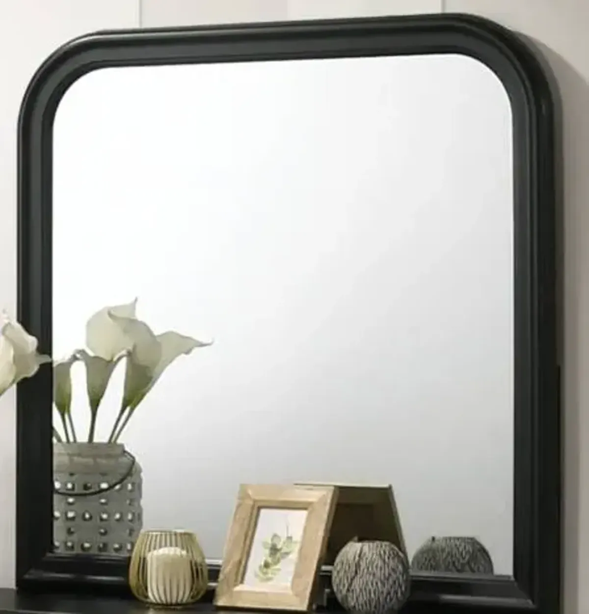 Lifestyle 0393A 3-Piece Antique Black Full Bedroom Set