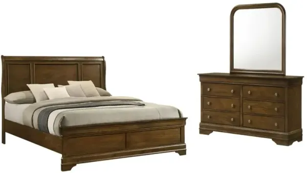Lifestyle 0394A 3-Piece Toffee Queen Bedroom Set