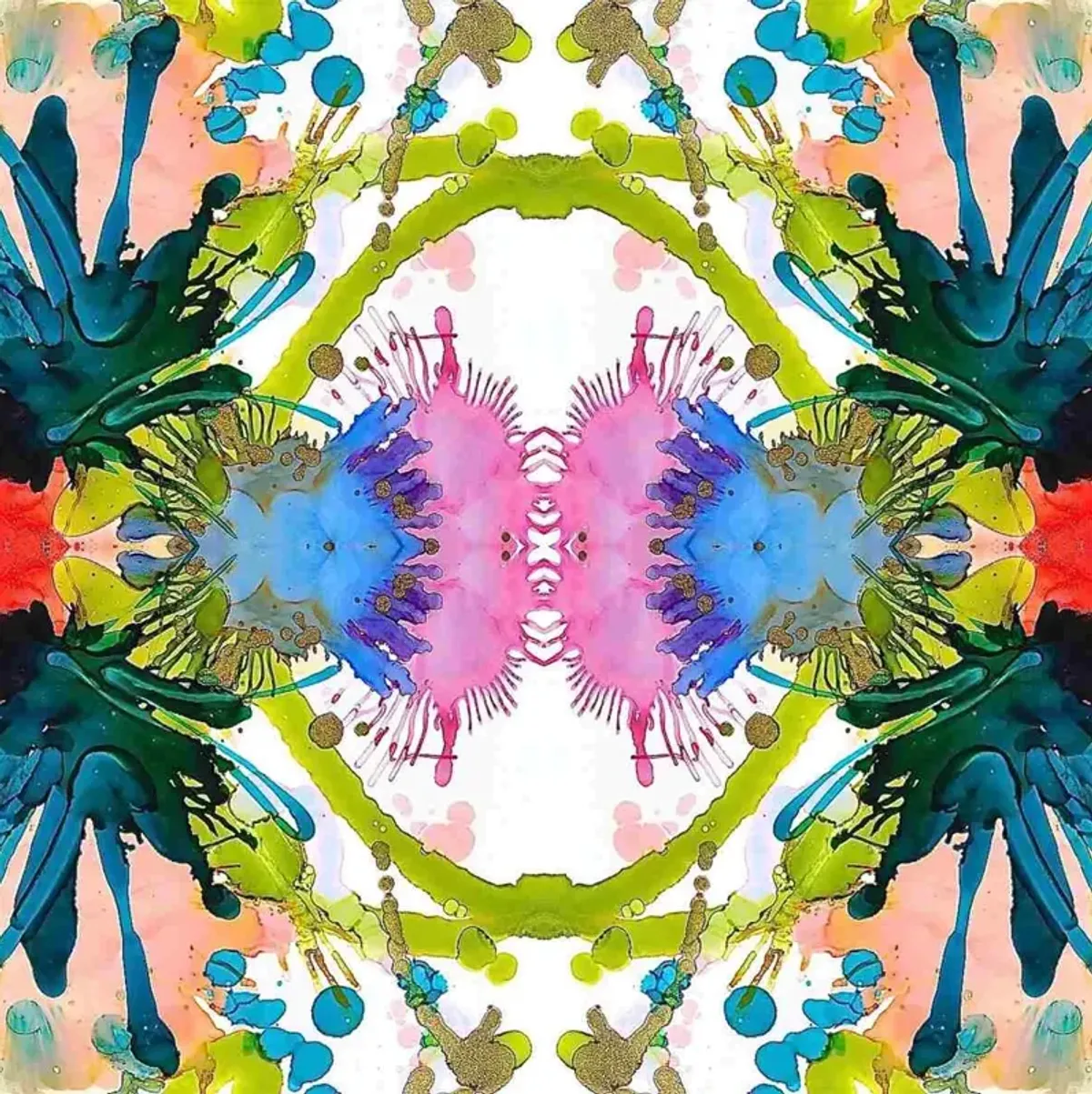 Windy O'Connor Carnevale Multi-Colored Toss Pillow
