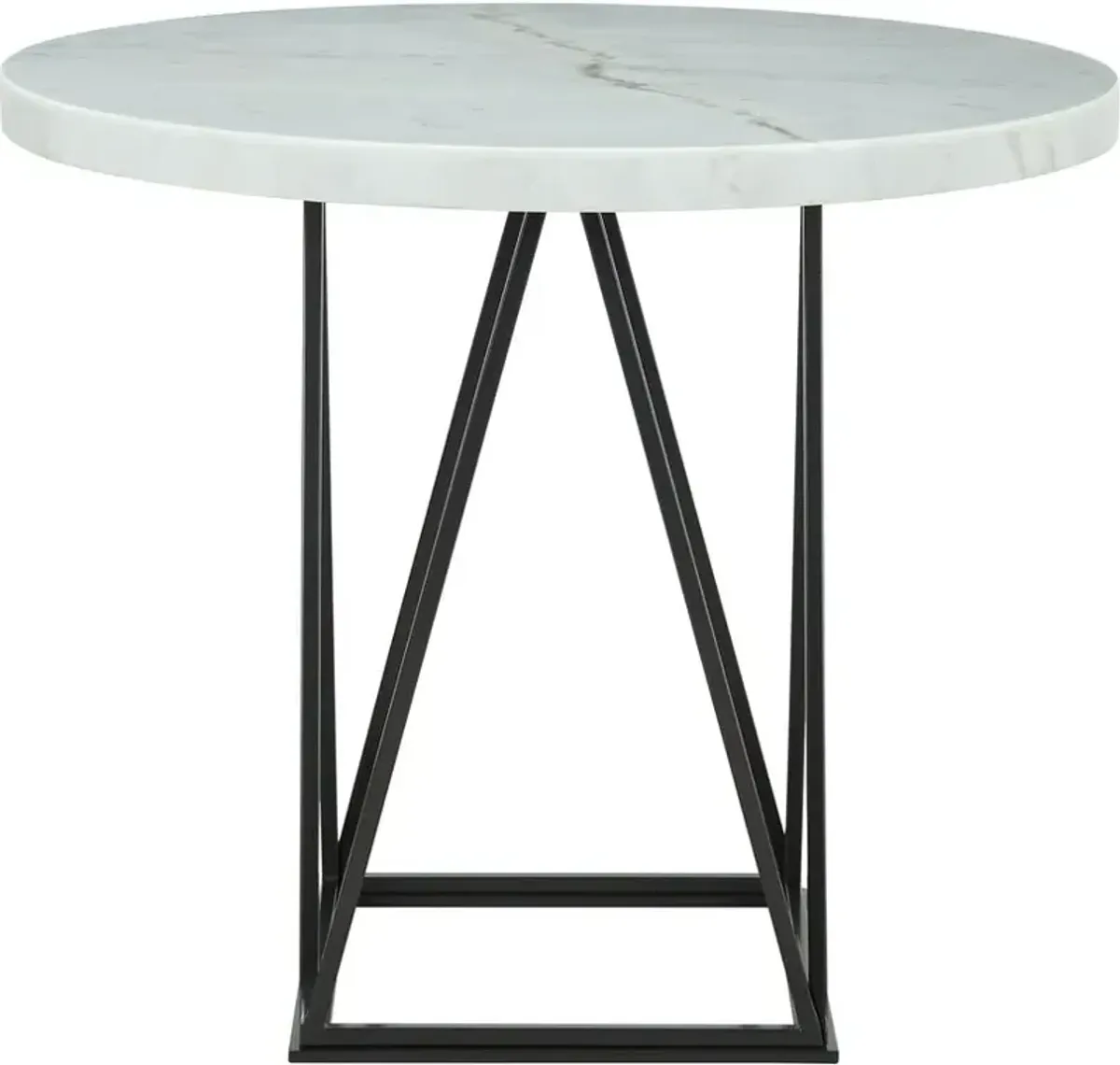 Elements International Riko 5-Piece White/Blue Counter Dining Set