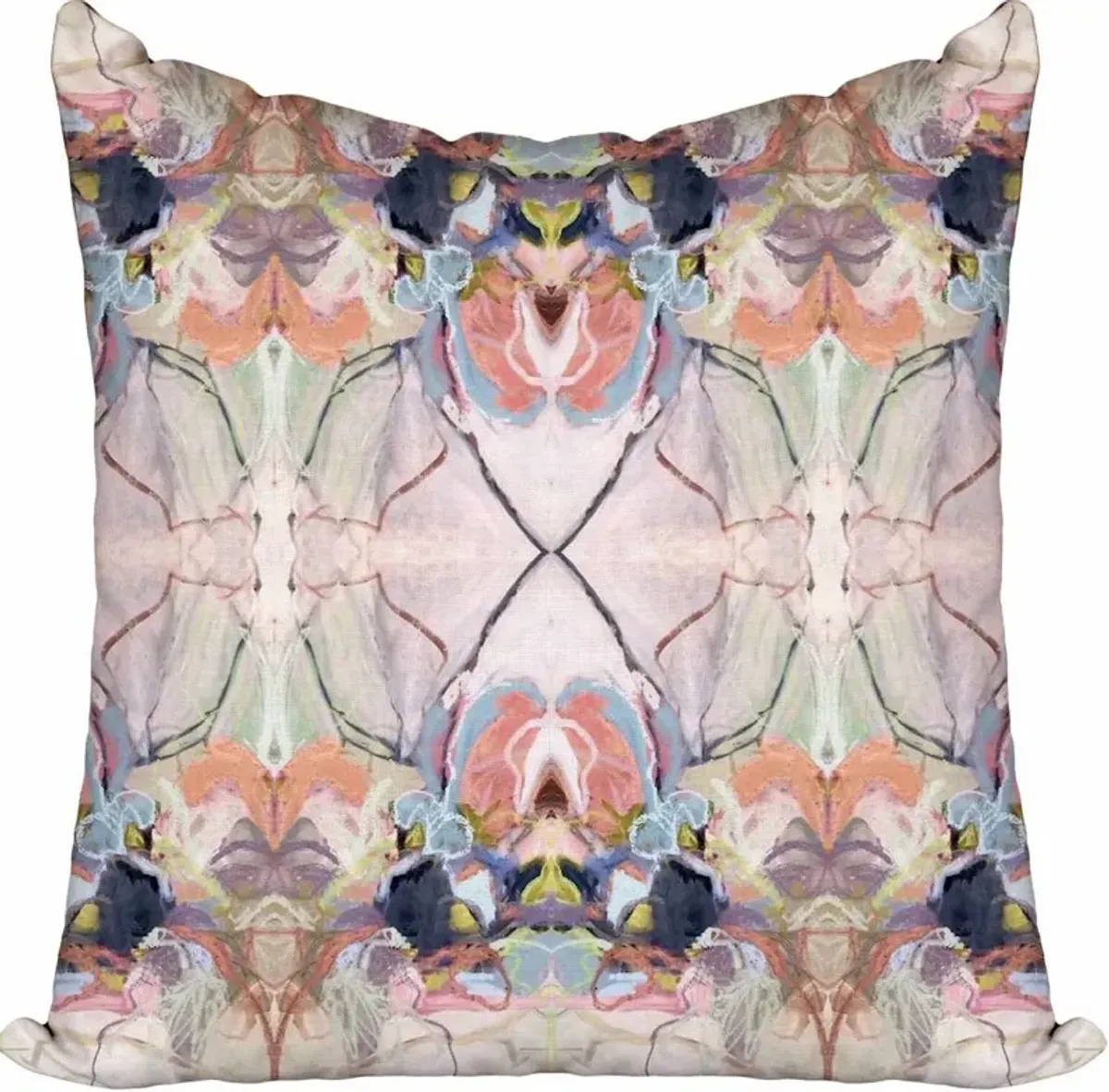 Windy O'Connor Carnevale Chalks Floral Toss Pillow