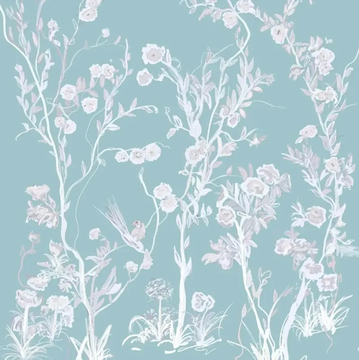 Windy O'Connor Cherry Blossom Sky Bolster Pillow