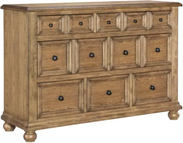 Legacy Classic Vintage Market Barnwood Oak 8-Drawer Dresser