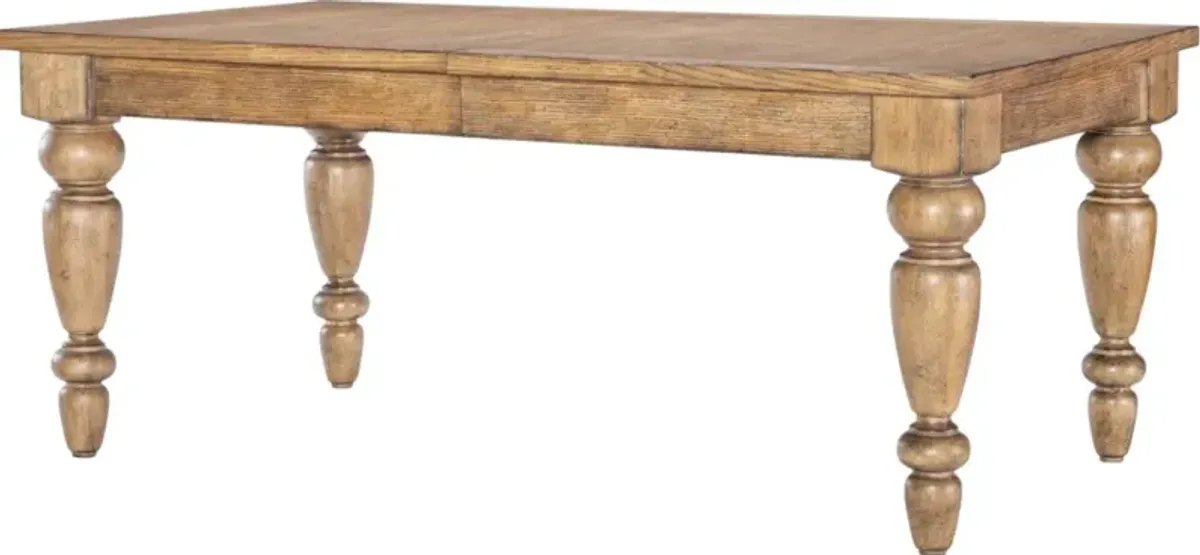 Legacy Classic Vintage Market 7-Piece Barnwood Oak/Kettle Black Dining Set