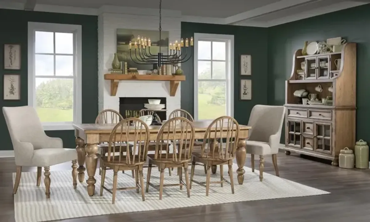 Legacy Classic Vintage Market Barnwood Oak/Beige Arm Chair