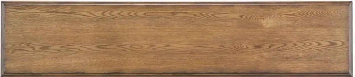 Legacy Classic Vintage Market Barnwood Oak Console Table with Mallard Green Base