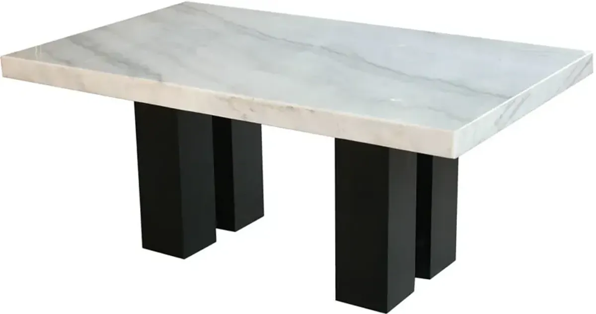 Steve Silver Co. Camila 70" White Marble Top Counter Height Table