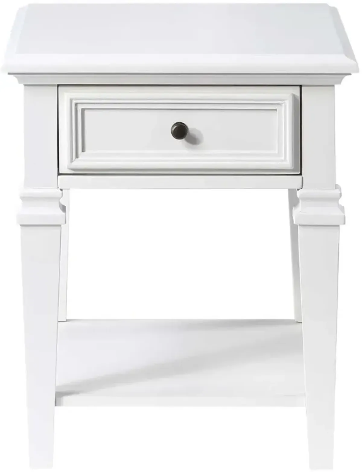 Steve Silver Co. Charlestown White End Table