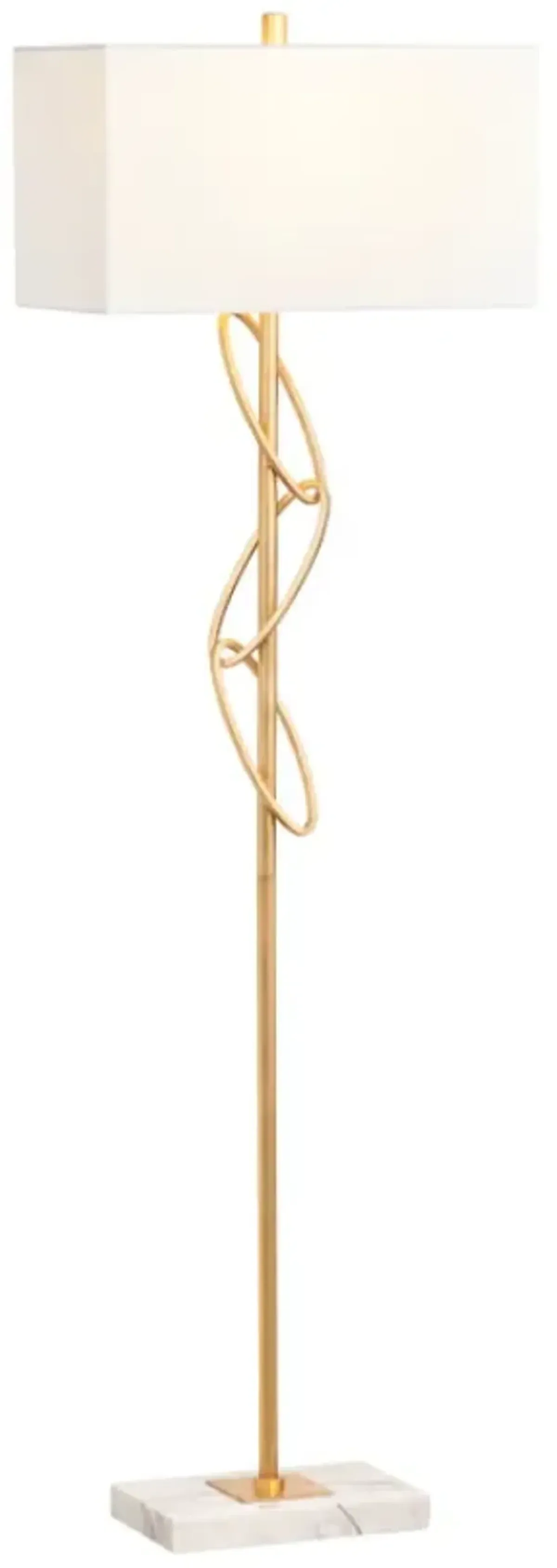 Crestview Collection Ringo Gold Floor Lamp