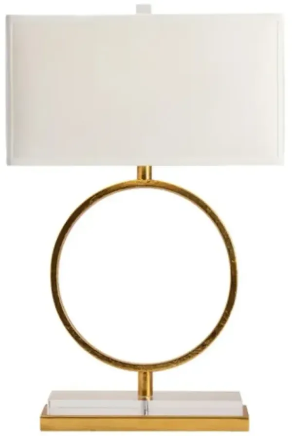 Crestview Collection Aldrich White/Gold Table Lamp