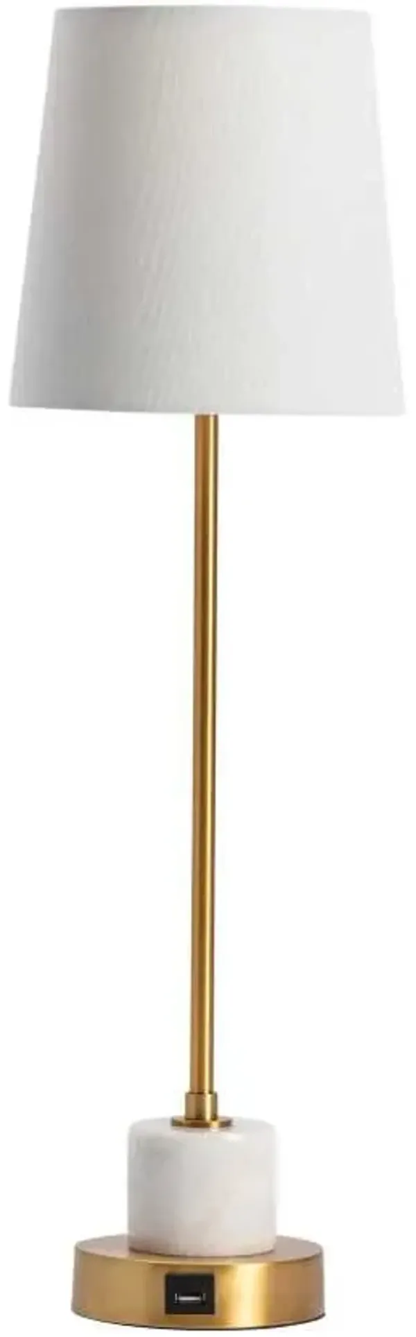 Crestview Collection Calms Natural White Table Lamp