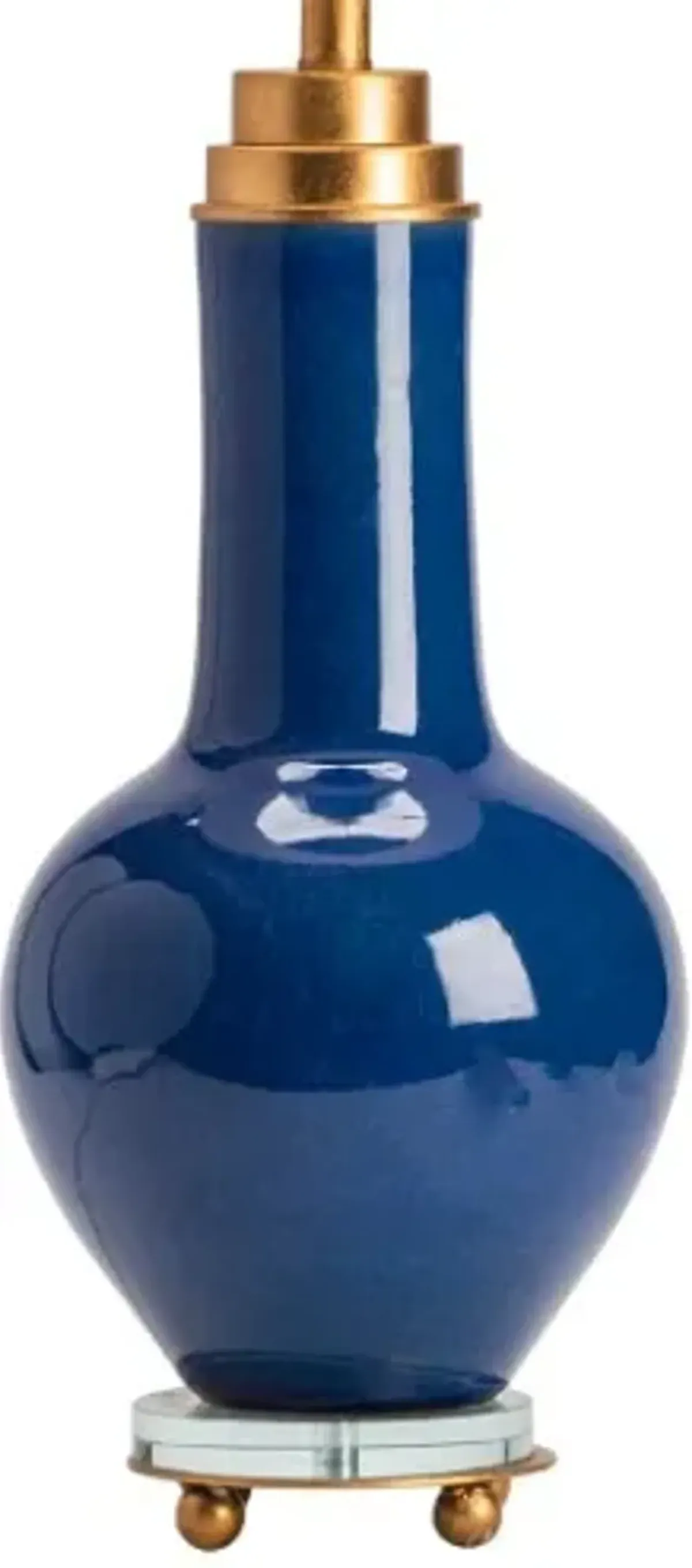 Crestview Collection Penta Blue/White Table Lamp