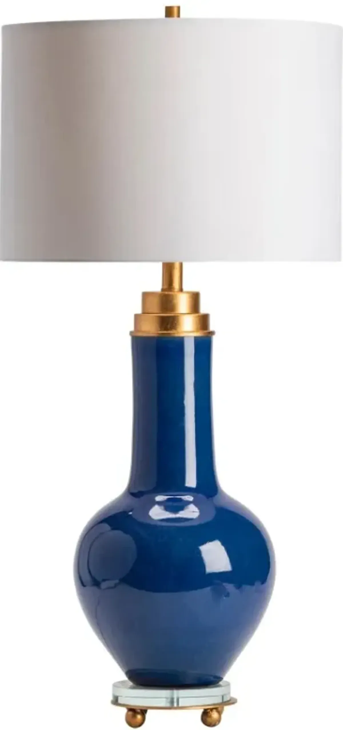 Crestview Collection Penta Blue/White Table Lamp