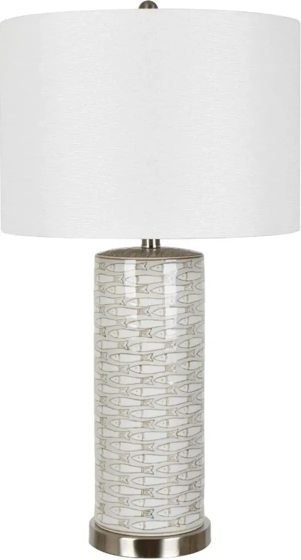 Crestview Collection Morrison White Table Lamp