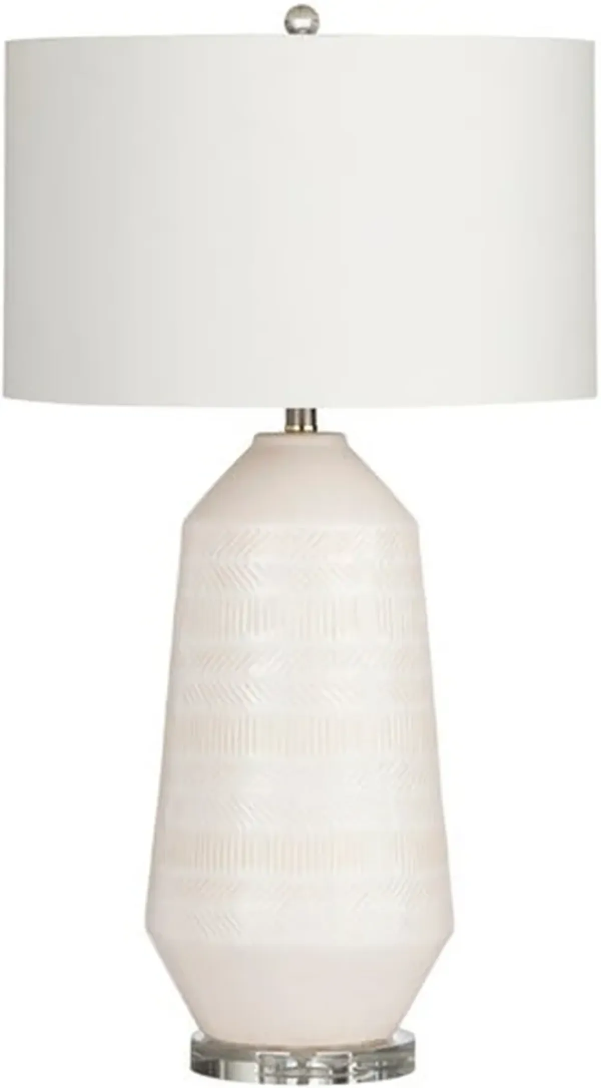 Crestview Collection Sherie White Table Lamp