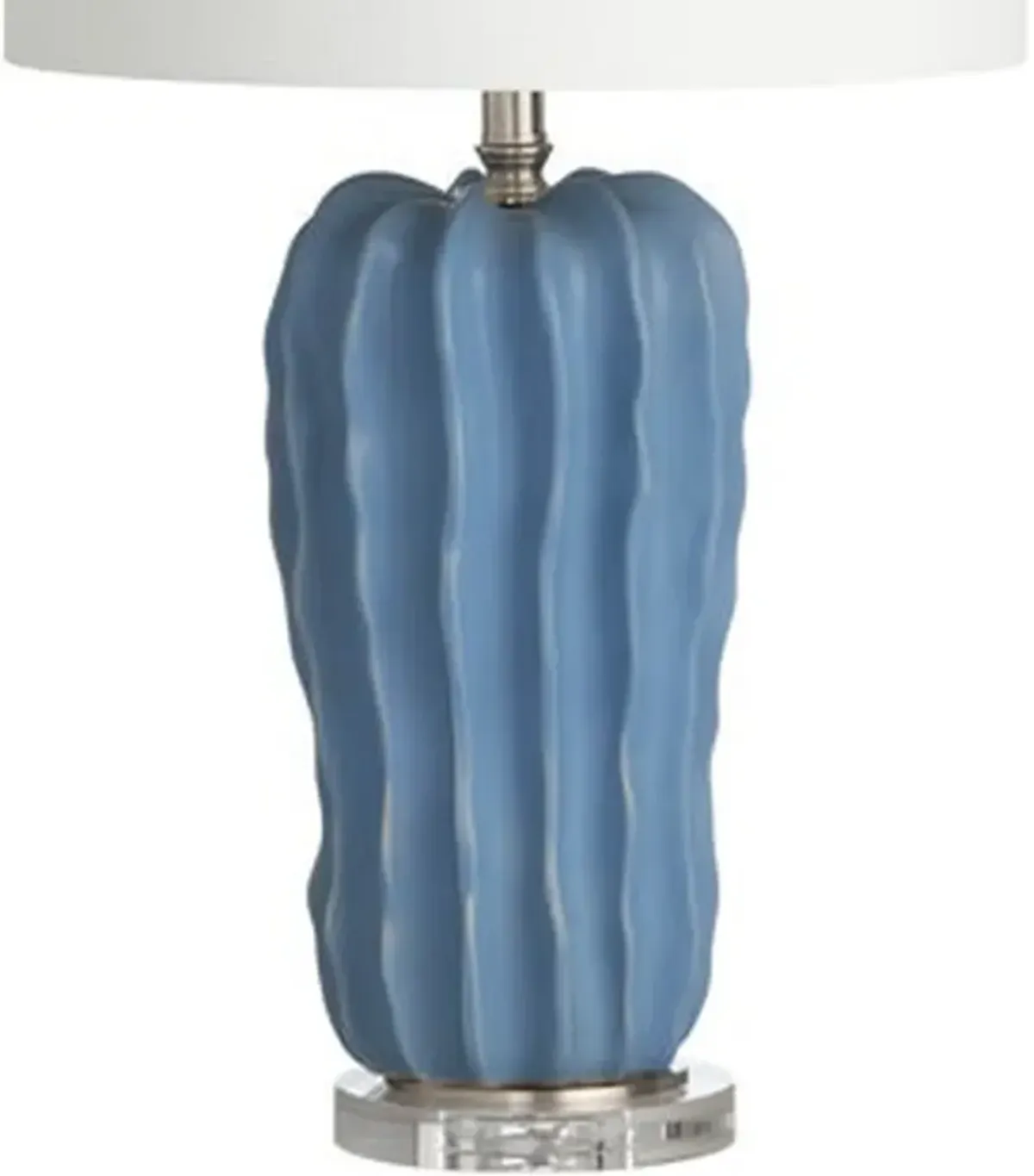 Crestview Collection Dora Blue Stone Table Lamp