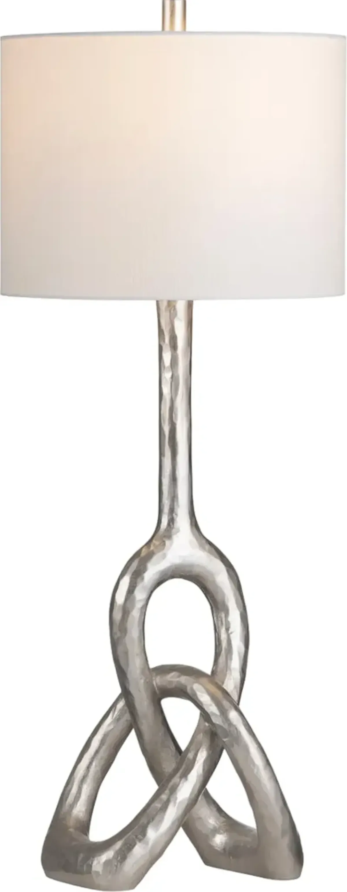 Crestview Collection St. James Silver Sculptural Knot Buffet Lamp
