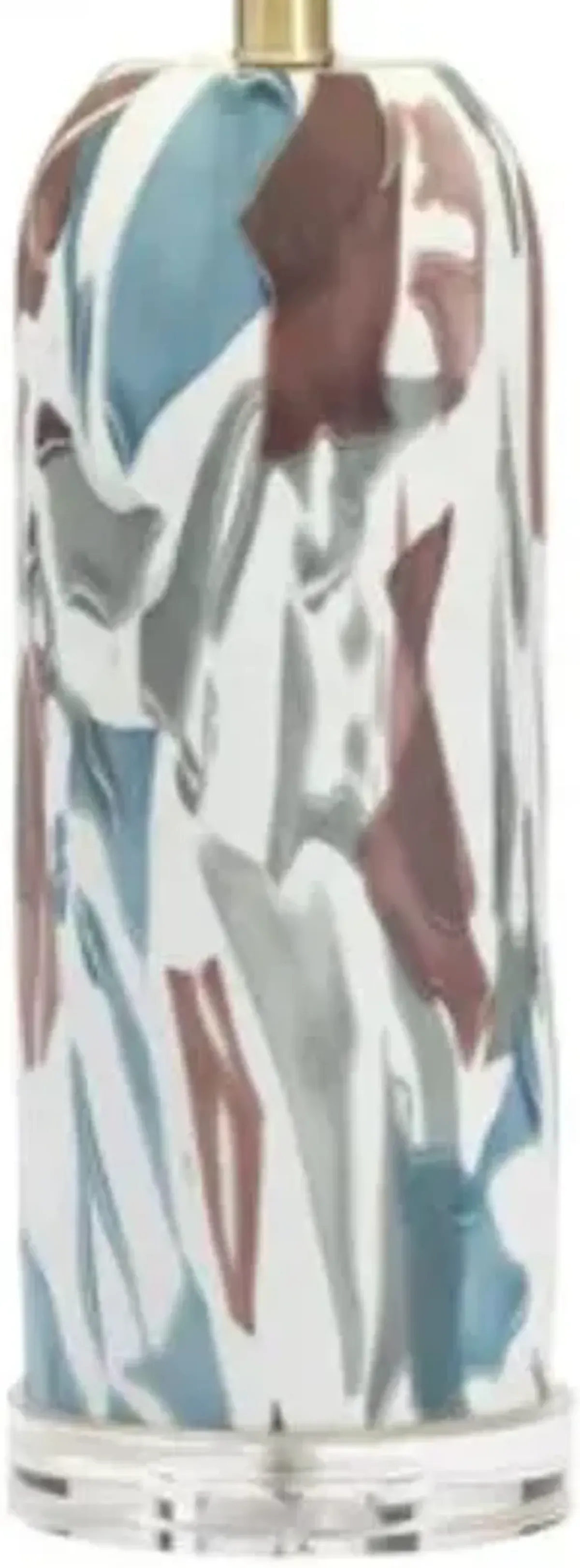 Crestview Collection Everly Beige/Blue Table Lamp