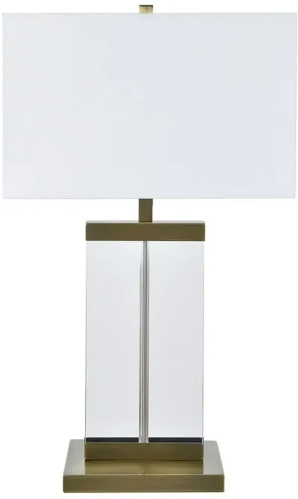 Crestview Collection Geller Transparent Table Lamp