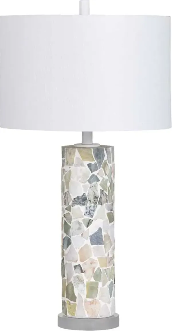 Crestview Collection Aerin White/Green Table Lamp