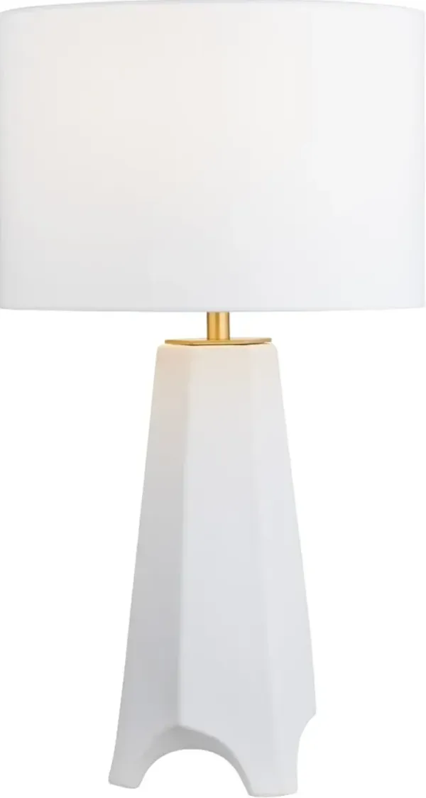Crestview Collection Pencer White Table Lamp