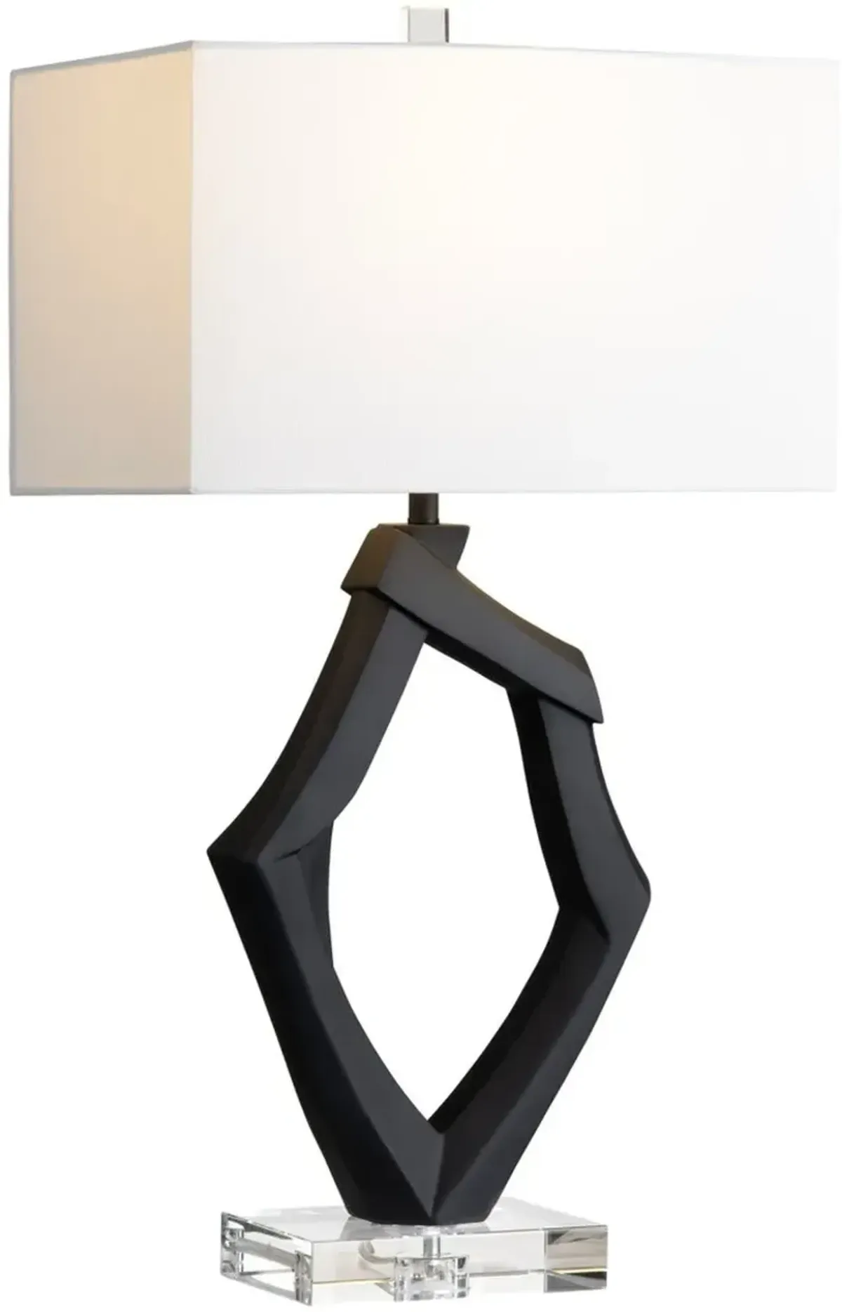 Crestview Collection Laurence Whimsical Black Table Lamp