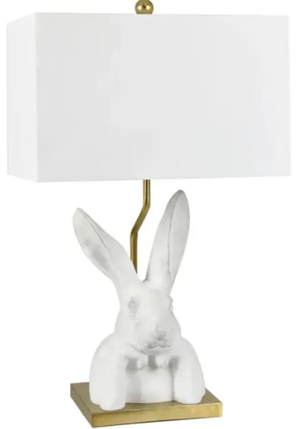Crestview Collection Bunny Love Chalk White Table Lamp
